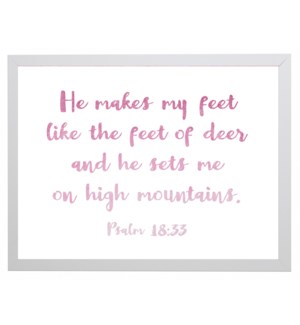 Psalm 18:33 quote