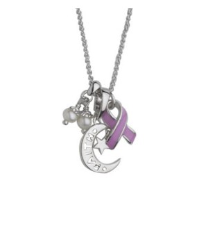 Pink Ribbon with Faith Pendant