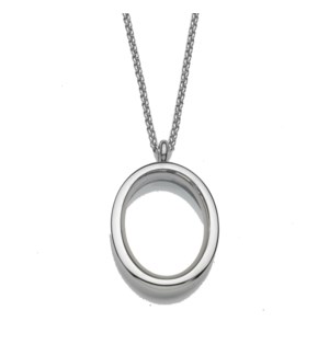 Oval Locket With Chain