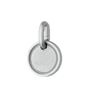 Engravable Round Initial Charm