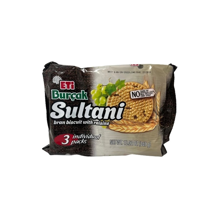 BURCAK SULTANI RAISIN 369GRx14 eti Turkana Valley Foods