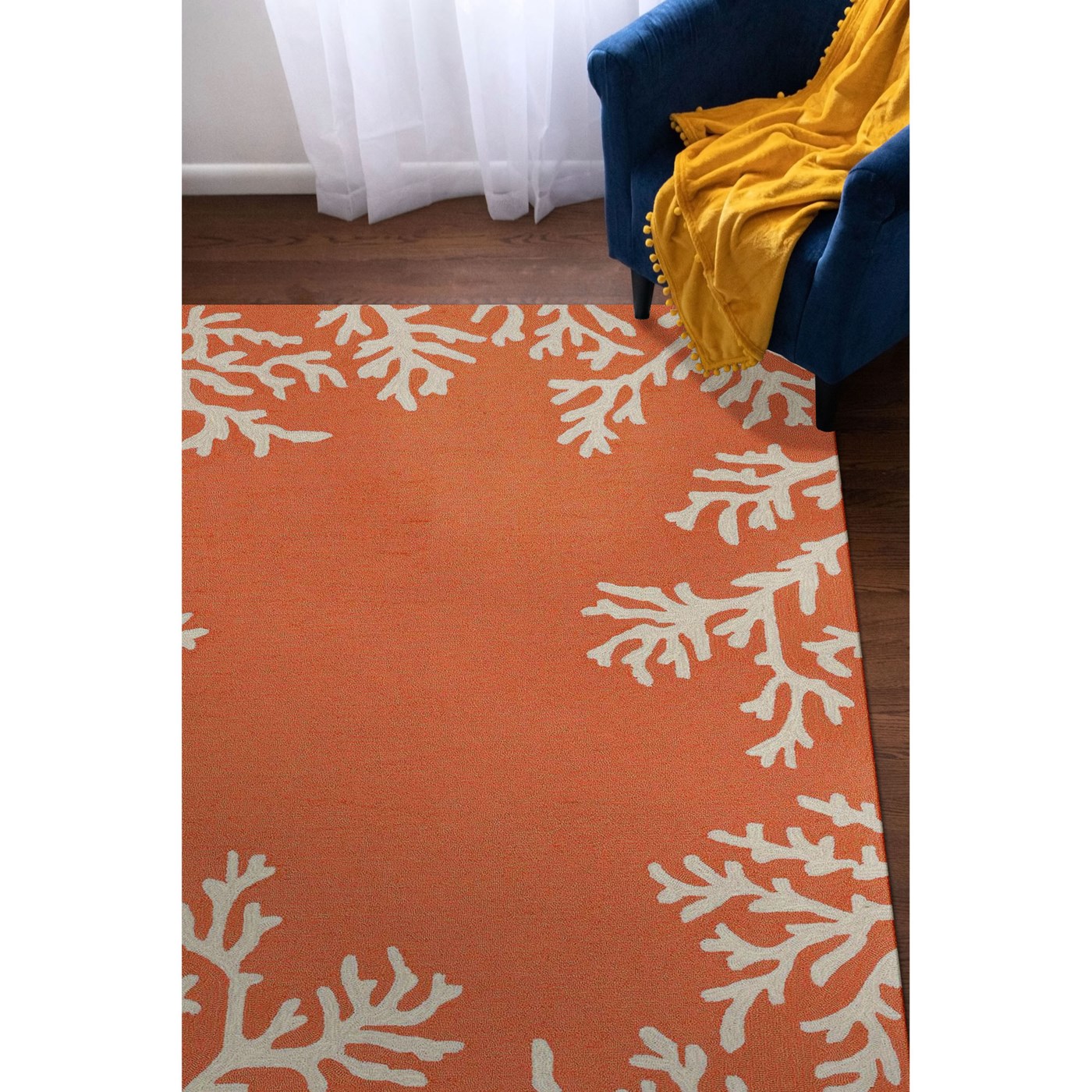Liora Manne Capri Coral Border Indoor Outdoor Rug Coral All Rugs Trans Ocean Bring the outdoors in with this rug. trans ocean