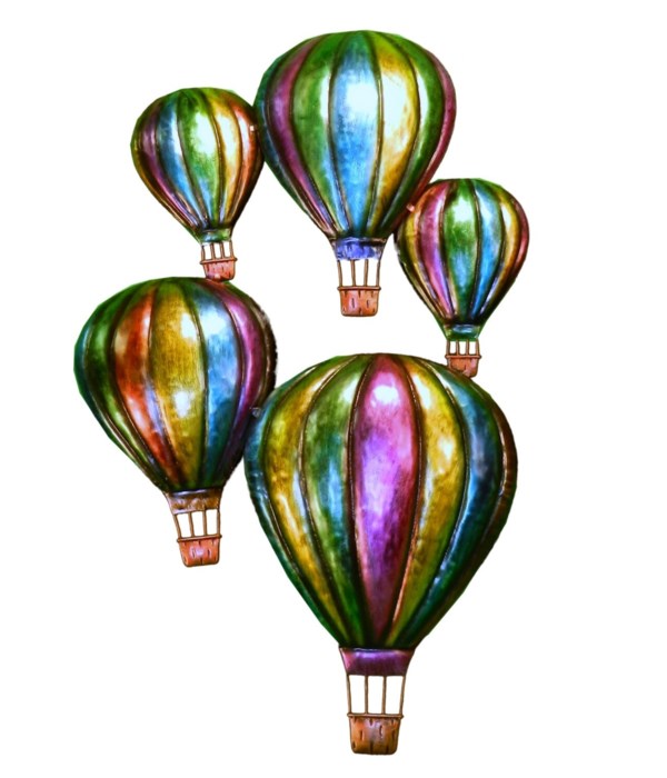 METAL BALLOON WALL HANGING SET OF 2 - 22 H X 14 in. W