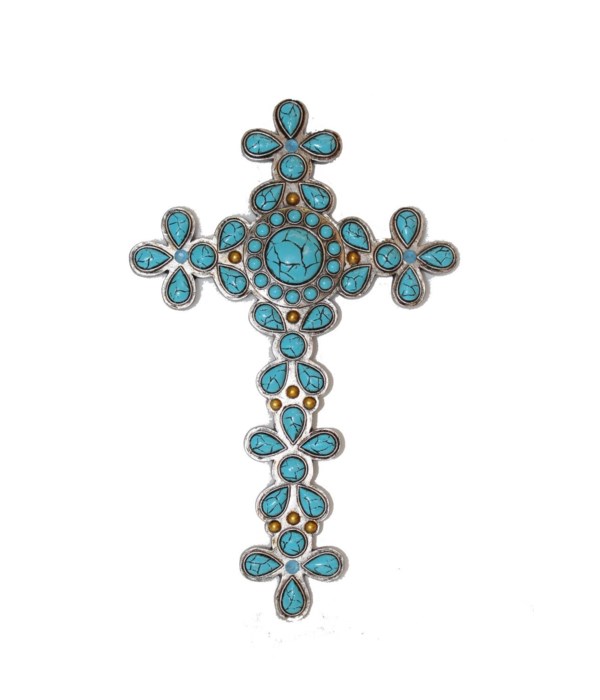 TURQUOISE CROSS 12 in.