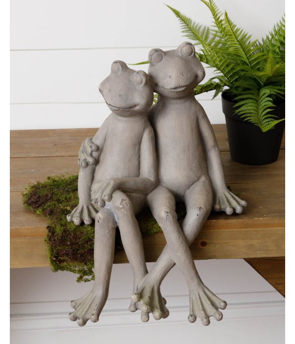 Frog Couple Shelf Sitter