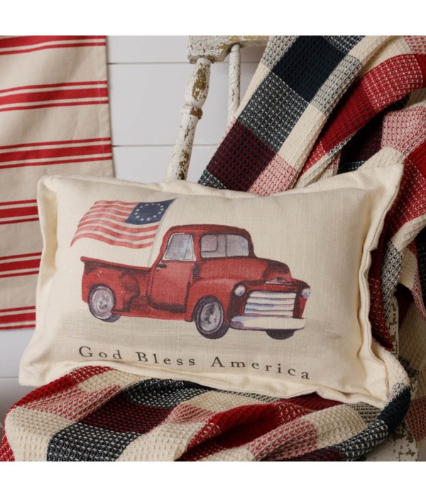 Pillow - God Bless America Truck