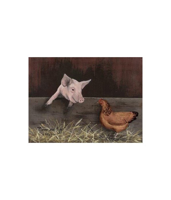 Bacon And Eggs Canvas 12 x 16 in.
