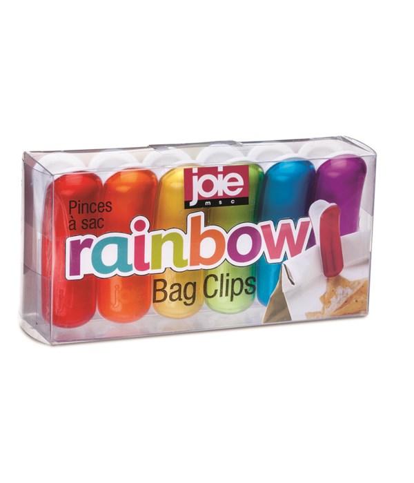 Rainbow Bag Clips (6 pc Giftbox)