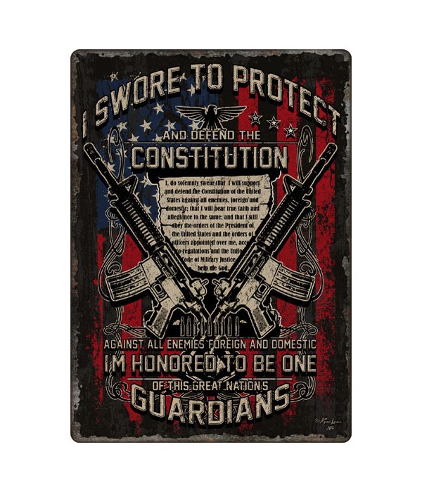 Tin Sign 12in x 17in - Guardians