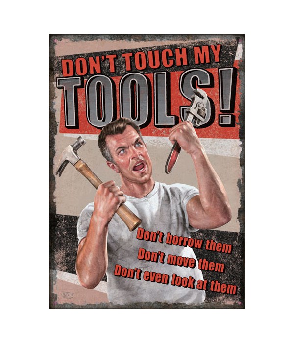 Tin Sign 12in x 17in - Tool Rules