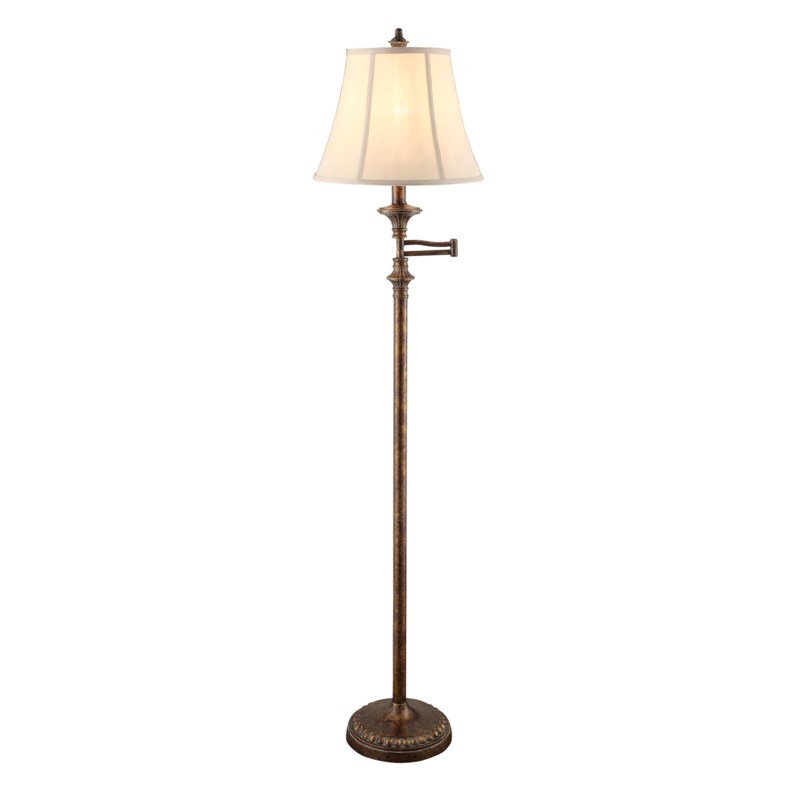 Crestview Collection Barton Swing Arm Floor Lamp