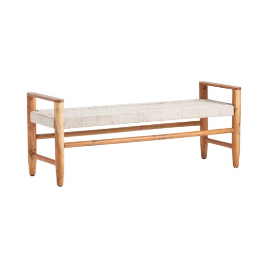 Crestview Collection Jute Bench all