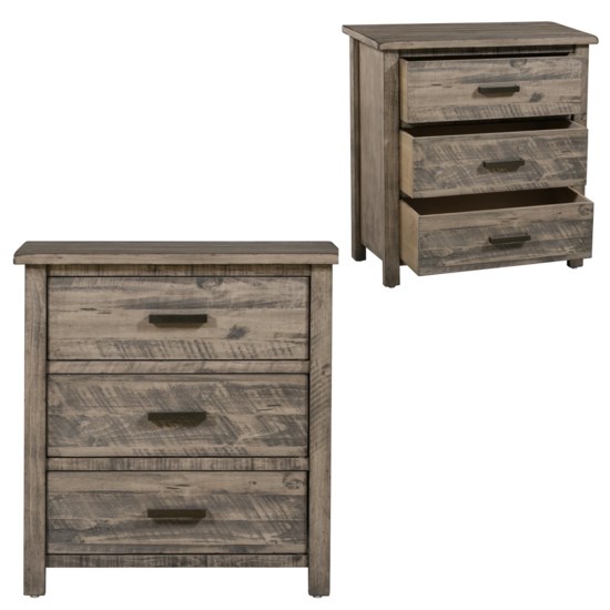 Crestview Collection Hawthorne Estate 3 Drawer Wood Chest