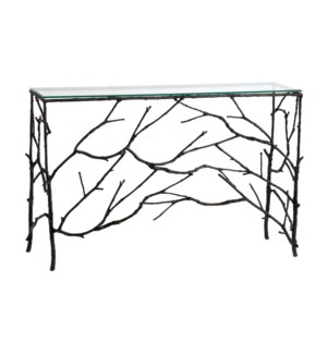 Adeline Cast Metal Branch Console Table
