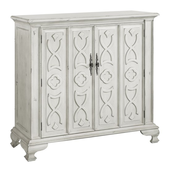 Crestview Collection Chadwick 2 Door Antique White Tall