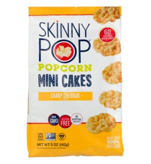 SKINNY POP MINI CAKE POPCORN SHARP CHEDDAR 5 OZ