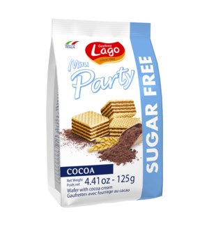 LAGO PARTY SUGAR FREE WAFERS BAGS CHOCOLATE 213G 10/CASE