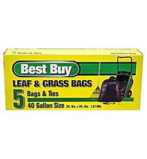 BEST BUY LEAF & GRASS BAGS 40 GAL 5 CT