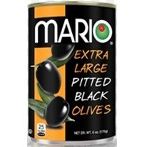 MARIO BLACK OLIVES EXTRA LARGE 6OZ 