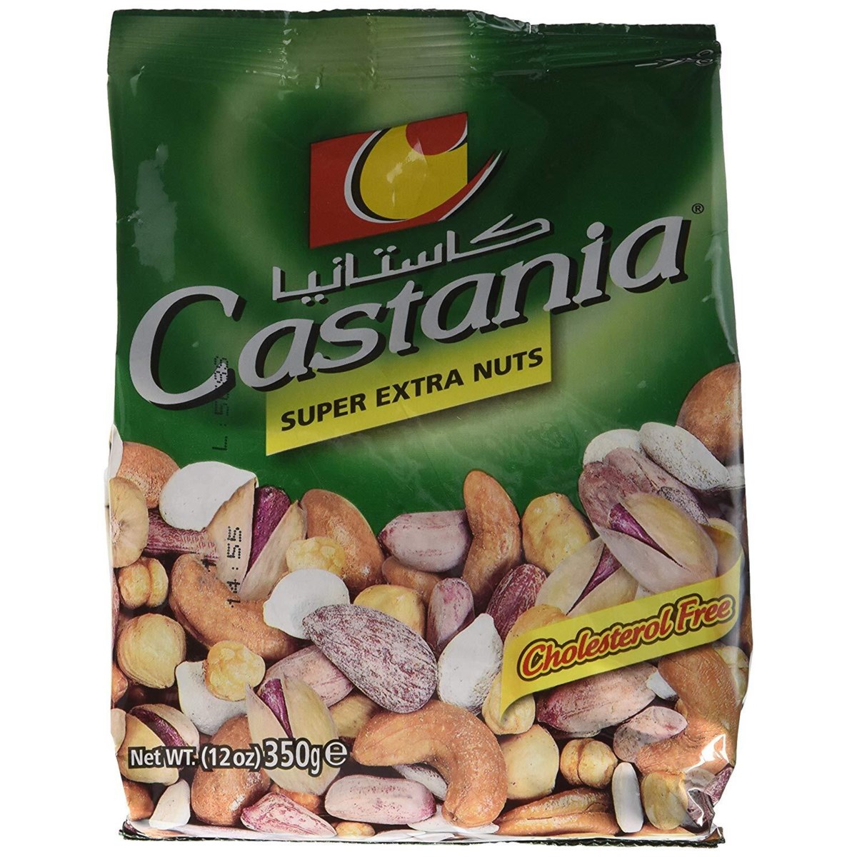 CASTANIA SUPER MIXED NUTS 350G GREEN BAG 