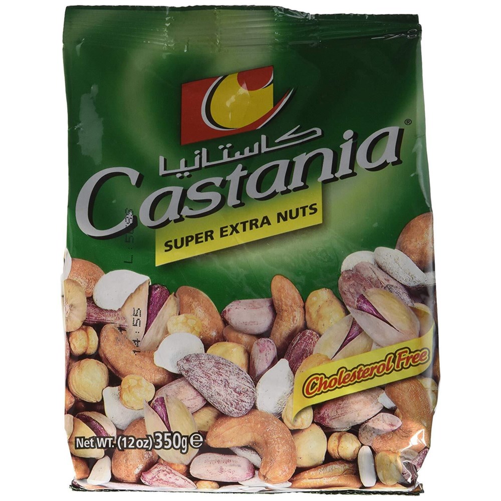CASTANIA SUPER MIXED NUTS 350G GREEN BAG 
