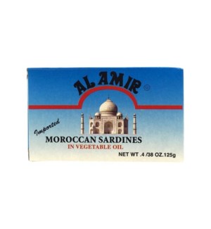 ALAMIR MOROCCAN SARDINES IN VEG OIL 125 G 