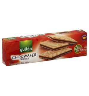 GULLON CHOCO WAFER COOKIES 150 G 16/CASE