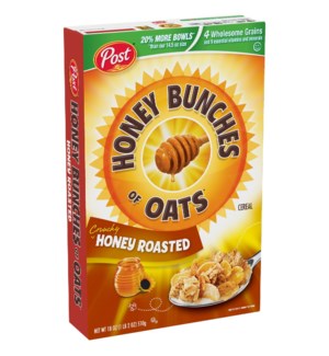POST HONEY BUNCHES OF OATS HONEY ROASTED 18OZ 