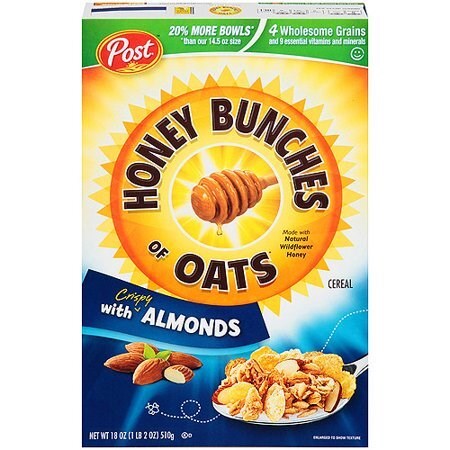 POST HONEY BUNCHES OF OATS ALMONDS 18OZ 