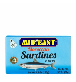 MIDEAST SARDINES IN SOY OIL 125G