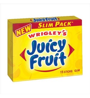 WRIGLEY PTY JUICY FRUIT 15 STICKS 