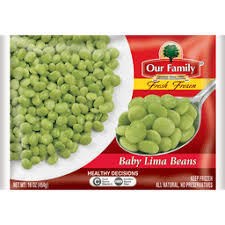 OUR FAMILY FROZEN BABY LIMA BEANS 12 OZ