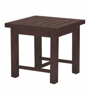 Club Aluminum End Table, Oyster