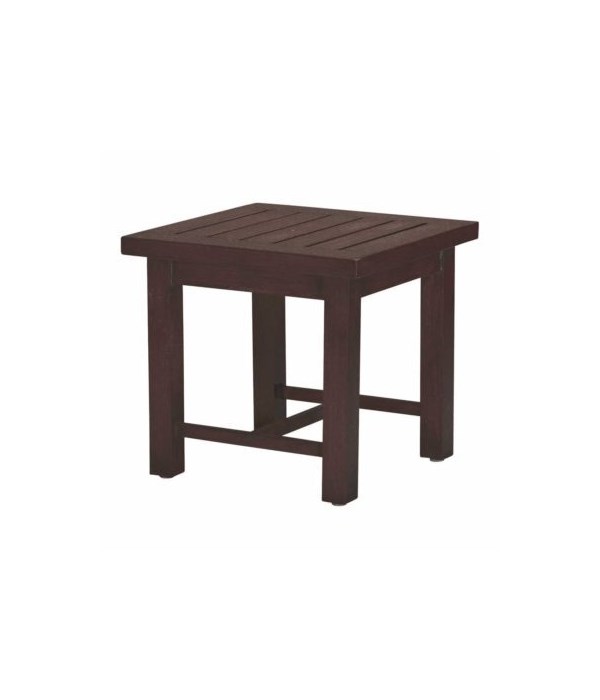 Club Aluminum End Table, Oyster
