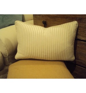 12x18 Pillow, Bray Natural Stripe, Gr E