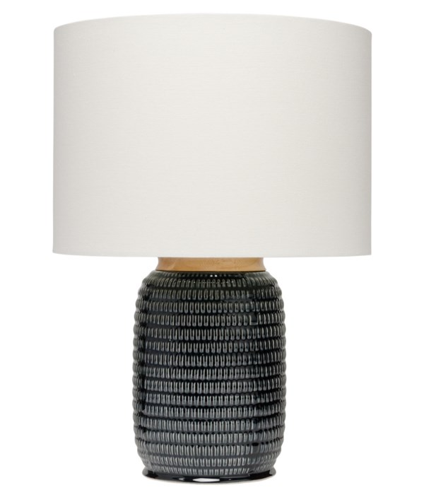Graham Table Lamp in Dark Navy Ceramic