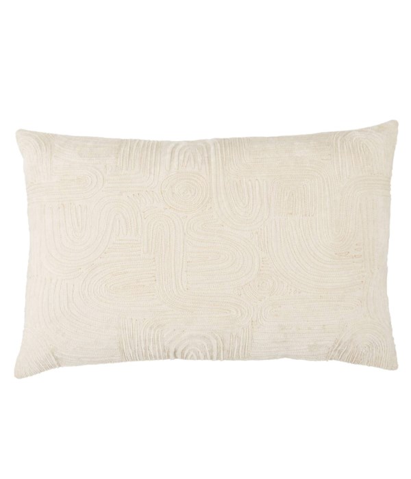 Deco Joyce Silver Green/ De Blanc Pillow