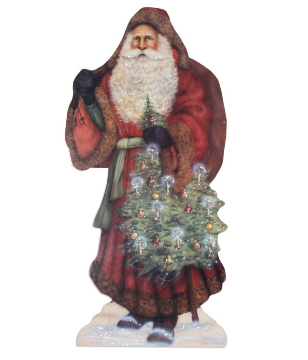 Santa With Decorated Tree Dummy Board