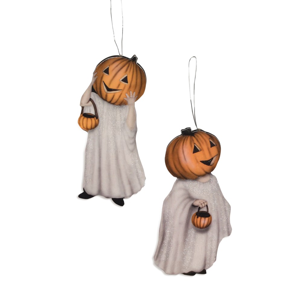 Pumpkinhead Ghost Dummy Board Ornament 2A