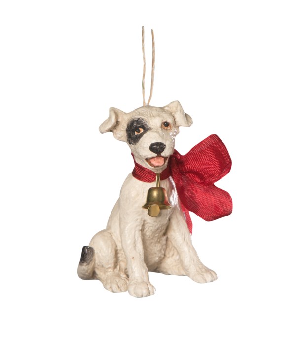 Big Bow Puppy Ornament