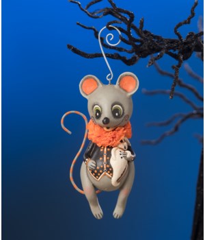 Marvin Mouse With Ghost Ornament