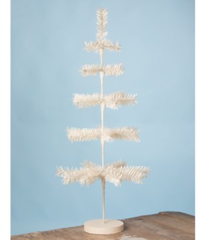 White Artificial Feather Tree 30"