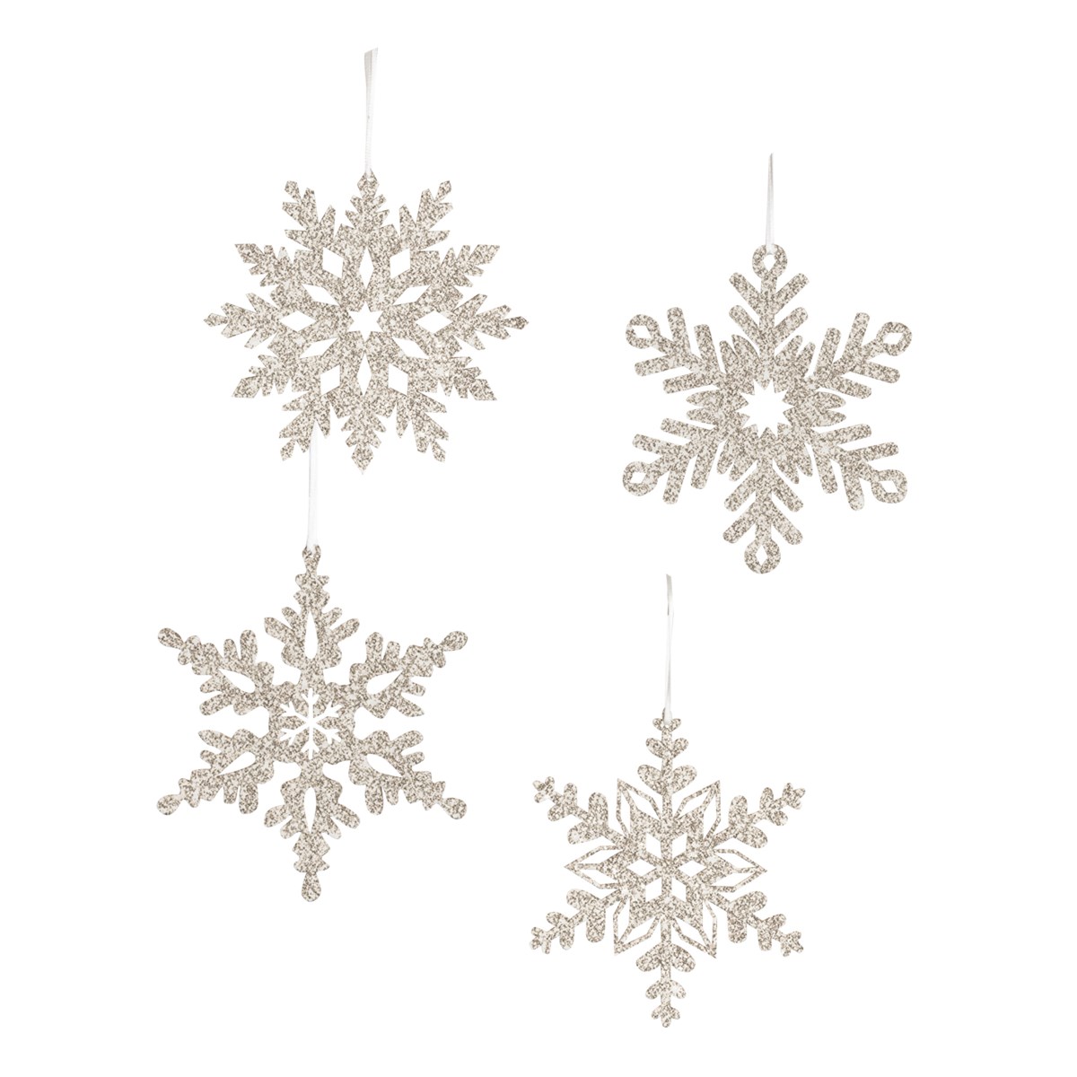 Platinum Snowflake Small Ornament 4A