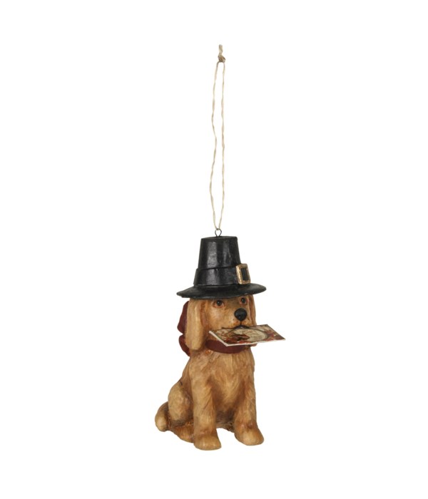 Thanksgiving Dog Ornament