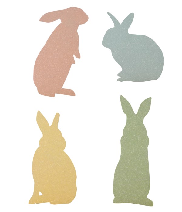Pastel Bunny Silhouette 4A