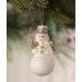 Old Gold Snowman Ornament