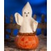 Ghost Coming Out Of Pumpkin Large Paper Mache