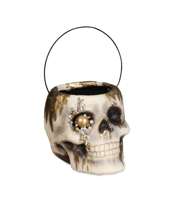 Jeweled Skull Bucket Small