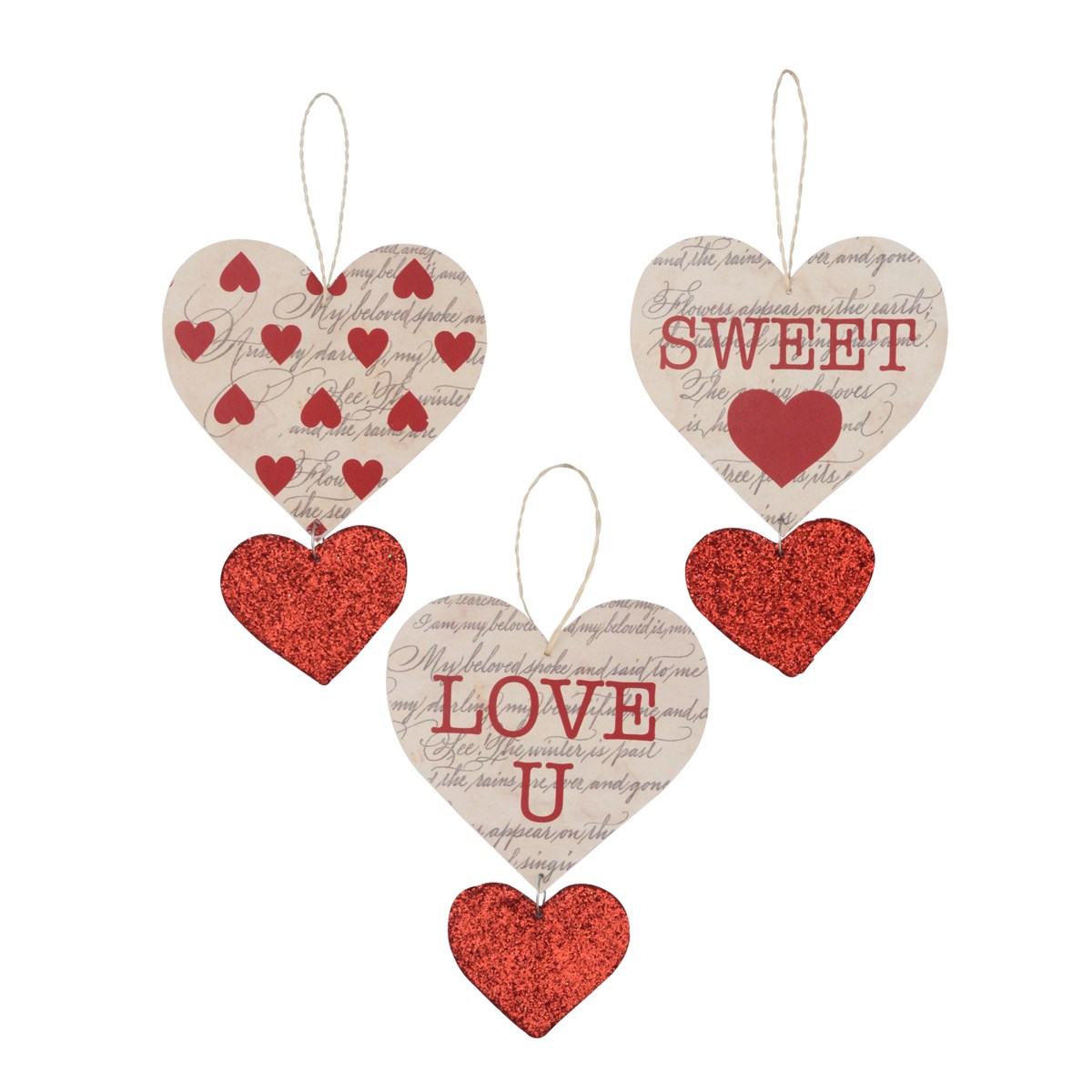 Love Letter Heart Ornament S3