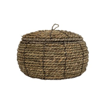 LINA NATURAL WOVEN CANISTER